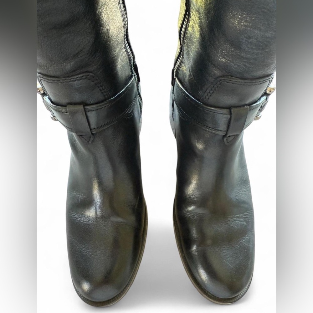 COACH Carolina Extended Calf Leather Riding Boots - Picture 5 of 10